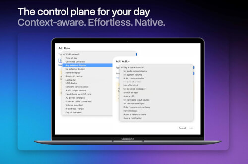 Automatically Change Mac Settings Based on Wi-Fi, Bluetooth, or Location