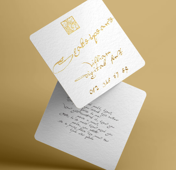 William  Shakespeare's digital font