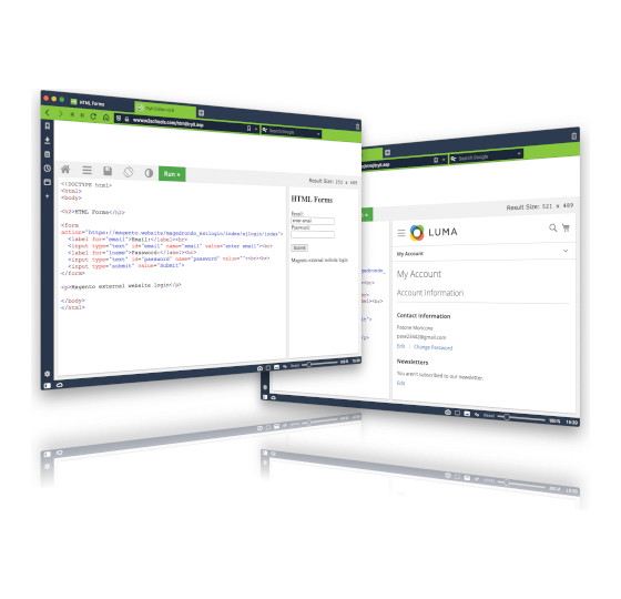 External website Login for Magento 2