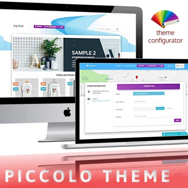 Piccolo PrestaShop theme with Color changer