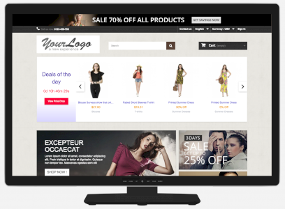 Deals of the Day slider with countdown