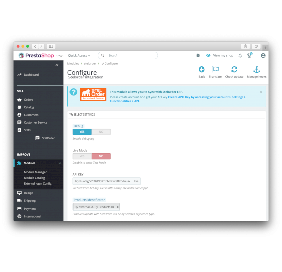 ERP Stel Order prestashop