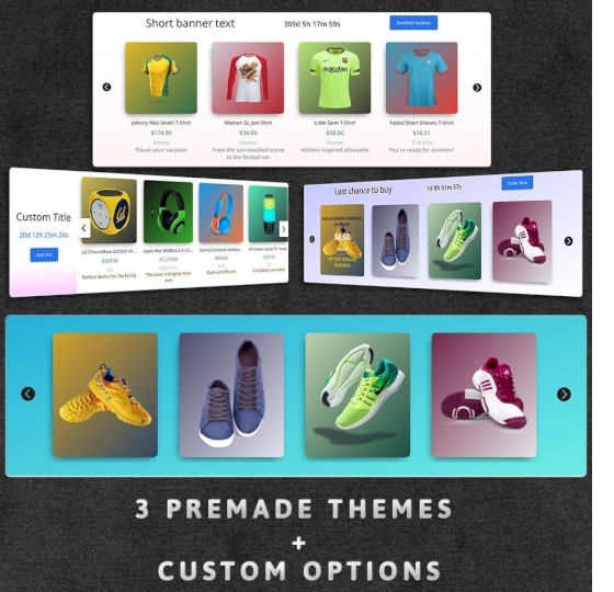 Prestashop product sliders with auto color backgrounds
