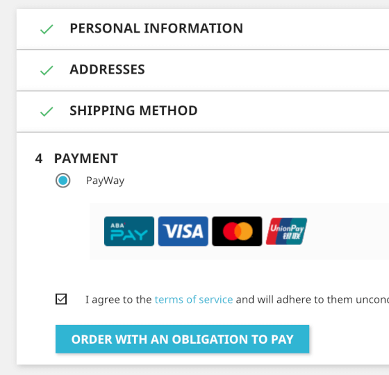 PayWay Plugin prestashop