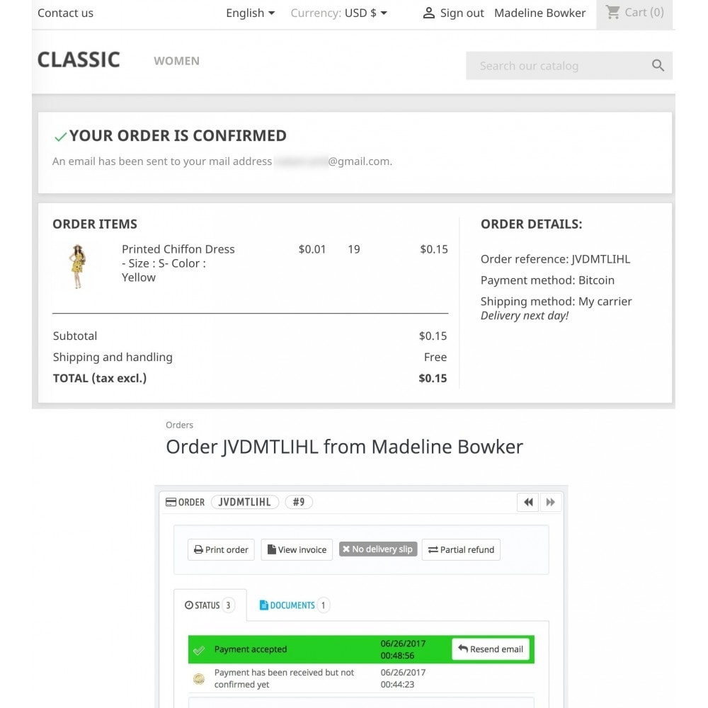 Prestashop accept bitcoins or litecoins with Confirmo (BitcoinPay) - Flagon  - Digital Products