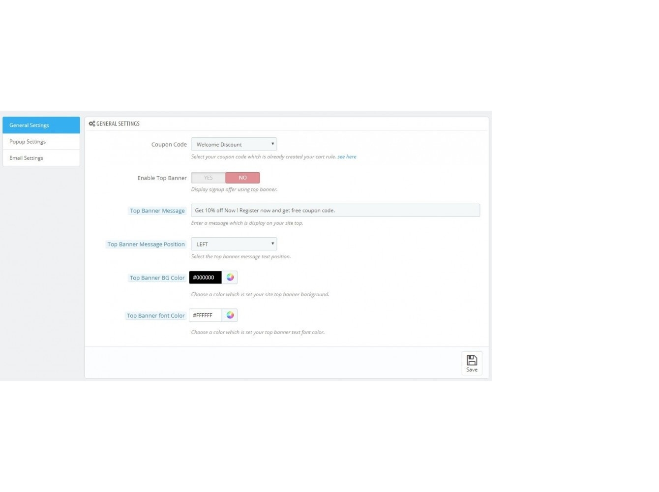 Prestashop Coupons Banner With Countdown Groupon Flagon